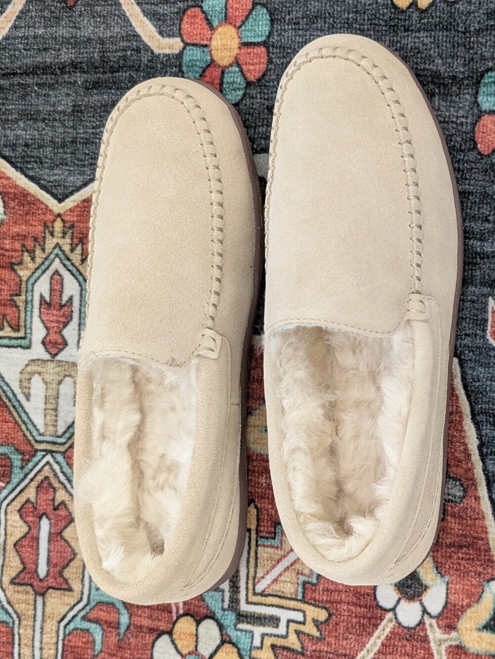 BOMBAS Womens suede mocassin slipper size 9
